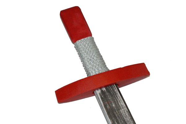 Zestaw rycerski mini tarcza + sztylet czerwony 32 cm z pochwą